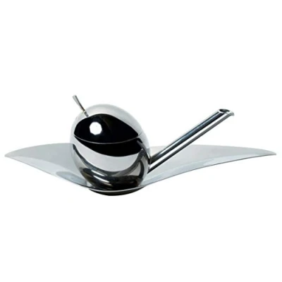 Obrázek Alessi &quot;Taste Huile&quot; nádoba na olivový olej z ušlechtilé oceli, 54 x 19. 5 35 cm, stříbro