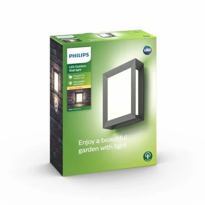 Obrázek Philips myGarden LED nástěnné venkovní světlo Karp, 6 W, šedé