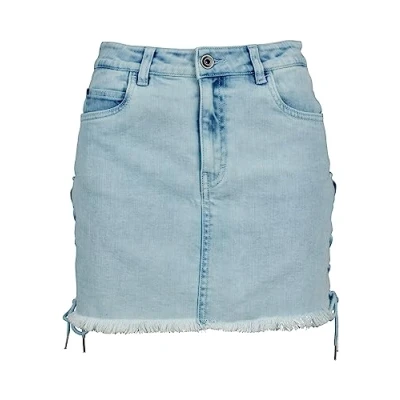 Obrázek Urban Classics LACE UP Skirt Denimová sukně, Ženy, Velikost: 28, Blue bleached