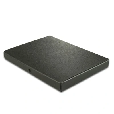 Obrázek Elba Box na dokumenty A4 z tvrdé lepenky, výška náplně 3 cm, černá