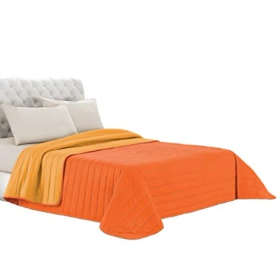 Obrázek Italian Bed Linen Elegant Sommer Steppdecke orange/gelb, 100% Mikrofaser, 260x270cm