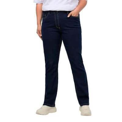 Obrázek Ulla Popken Dámské džínové kalhoty, Modrý denim