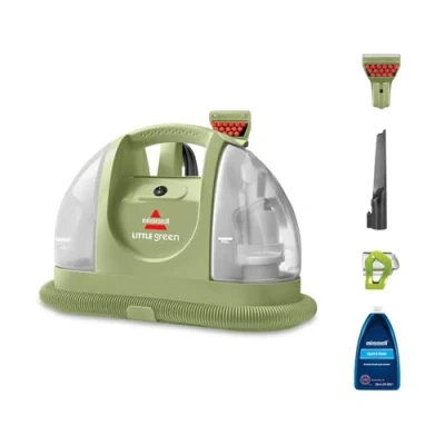 Obrázek BISSELL Little Green, Upholstery Cleaner Device, Carpet for Everyday Stains &amp; Dirty, Washing Vacuum Cleaner, Wet Carpets, Upholstery, Car More, Powerful 340 W motor, 4098N