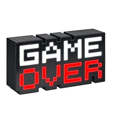Obrázek Paladone Game Over 8bitové pixelové světlo, změna barvy a Sound Reactive Mood Light