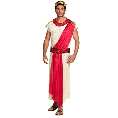 Obrázek Boland Kostüm für Erwachsene Nero, Kopfschmuck und Toga mit Umschlagtuch, Verkleidung, Römischer Kaiser, Griechischer Gott, Römer, Karneval, Mottoparty