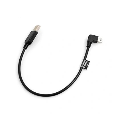 Obrázek System S Mini USB kabel 90 stupňů levý úhlový konektor datový nabíjecí cca 27 cm