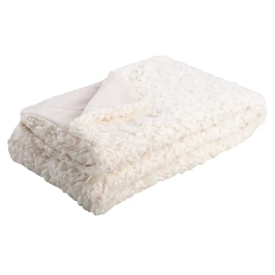 Obrázek Lovely Casa P21390001 ovčí kůže pro deka z Polyester, 160 x 130 cm, bílá