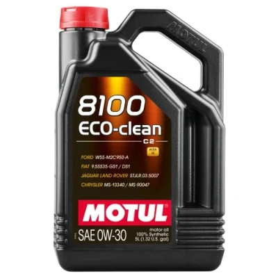Obrázek Motul Motorový olej 102889 8100 Eco Clean 0W 30, 5 l, hnědá