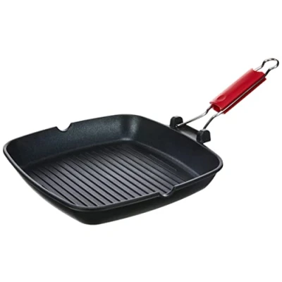 Obrázek Lagostina Linea Rossa Grill, Antihaftbeschichtetes Aluminium, Schwarz, 28 cm