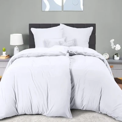 Obrázek Utopia Bedding Ložní prádlo 135 x 200 4dílné mikrovlákno 2 povlečení cm + povlaky na polštář 80 bílé