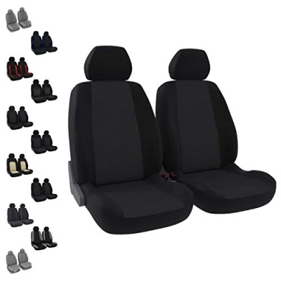 Obrázek DBS Autositzbezüge Schonbezüge PKW/Auto Vordersitze Schwarz Universal rutschfest Waschbar, 012892