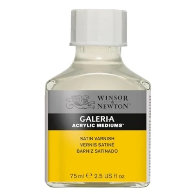Obrázek Winsor &amp; Newton 3022803 Galeria hedvábně matný lak, 75 ml láhev, matná ochranná vrstva na akrylových obrázcích