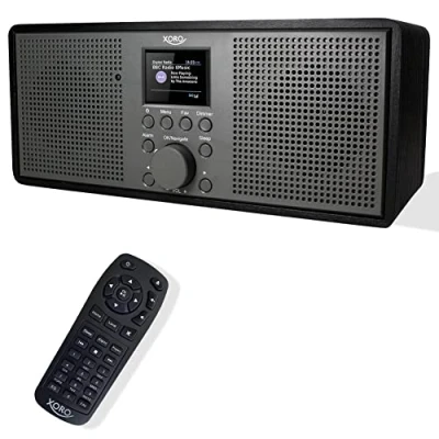 Obrázek XORO DAB 700 IR WLAN Internet Radio s UKW a DAB+, Spotify Connect, Bluetooth, USB Mediaplayer, 2x10 Watt stereo reproduktor, funkce budíku, barevný displej