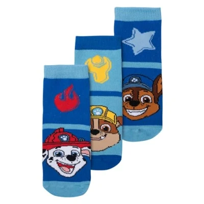 Obrázek United Labels Ponožky pro chlapce Paw Patrol dětské tenisky, ponožky, modré (3 ks v balení), modrá