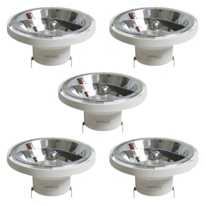 Obrázek Sigmaled lighting, LED Spot AR111 G53, 14 W (entspricht 120 Halogen), 12V AC/DC, Neutralweißes 4000 K, 1050 Lumen, Leuchtmittel, 5er Pack