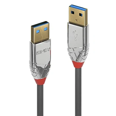 Obrázek LINDY 36629 5m USB 3.0 Typ A Kabel, Cromo Line Anthrazit