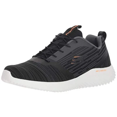 Obrázek Skechers Pánské Bounder Sneaker, Black Mesh Pu Trim