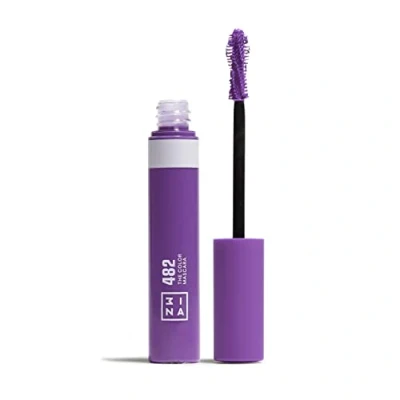 Obrázek 3INA MAKEUP The Color Mascara 482 fialová řasenka s keratinem rozsah a definice pestrá pro citlivé oči dlouhotrvající vysoce pigmentovaná veganská bez Cruelty