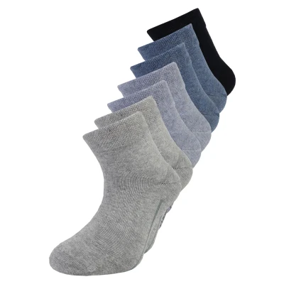 Obrázek camano Children Quarter 7 PACK Unisex Ponožky pro děti, Velikost: 27 30, Jeans mix
