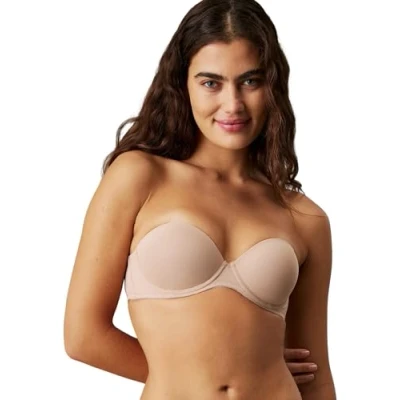 Obrázek Calvin Klein Underwear Perfectly FIT Víceúčelová podprsenka / bez ramínek, Ženy, Velikost: 80A, Sanddune
