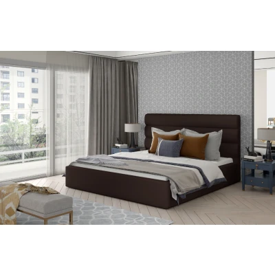 Obrázek Postel Caramel 140x200 dřevěný rám Materiál / Dekor: Ekokůže Soft 66