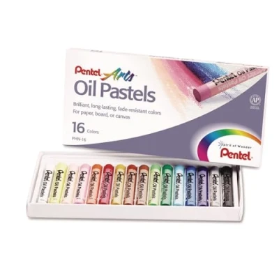 Obrázek Pentel Oil Pastel sada with Carrying Case, 16 pro Color sada, Assorted, 16/sada by