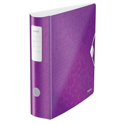 Obrázek Leitz 11060023 kvalitní pořadač Active WOW, Polyfoam, A4, fialová metalická široká
