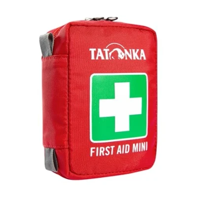 Obrázek Tatonka First Aid Mini sada první pomoci s obsahem (mimo jiné kleštěmi) pro outdoor, turistiku, jízdu na kole atd. Rozměry: 10 x 7 4 cm červená