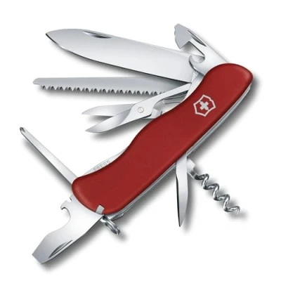 Obrázek Victorinox Švýcarský kapesní nůž, Outrider, Multitool, Swiss Army Knife se 14 funkcemi, aretační čepel, šroubovák 3 mm