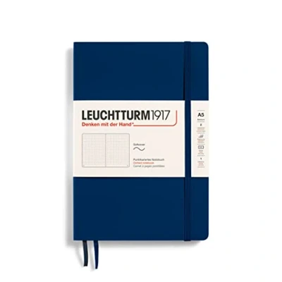 Obrázek LEUCHTTURM1917 362850 Poznámkový blok Medium (A5), měkký obal, 123 očíslovaných stran, námořnický, Dotted