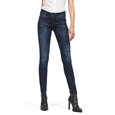 Obrázek G STAR RAW dámské Lynn Mid Waist Skinny Jeans, Modrá (Faded Blue D06746 5245 a889)