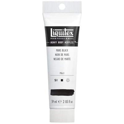 Obrázek Liquitex 1045276 Professional Heavy Body akrylová barva v umělecké kvalitě s vynikající stálostí na světle máslové konzistenci, 59 ml tuba černá Mars
