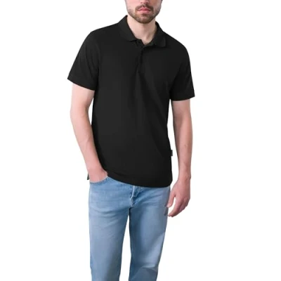 Obrázek HRM pánské Heavy Performance Polo I Premium polotričko Basic polokošile lze prát do 60 C Kvalitní a udržitelné oblečení Workwear, černá