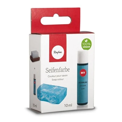 Obrázek Rayher Hobby 34246374 mýdlová barva, 10 ml, bez zápachu, 100% veganská, škodlivých látek a ekologicky odbouratelná, v uzavíratelné plastové lahvičce se šroubovacím víčkem, dobře dávkovatelná,