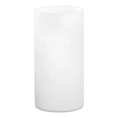 Obrázek EGLO Geo lampada da tavolo minimalsta, comodino in vetro opalino opaco, soggiorno bianco, con interruttore, attacco E14