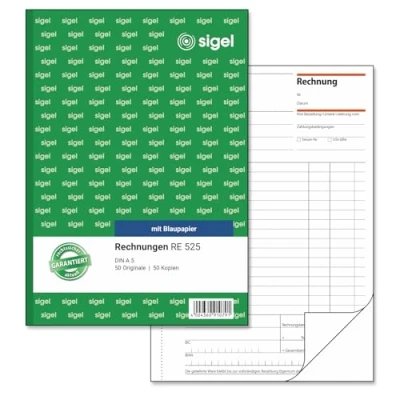 Obrázek SIGEL RE525 faktury A5, 2 x 50 listů