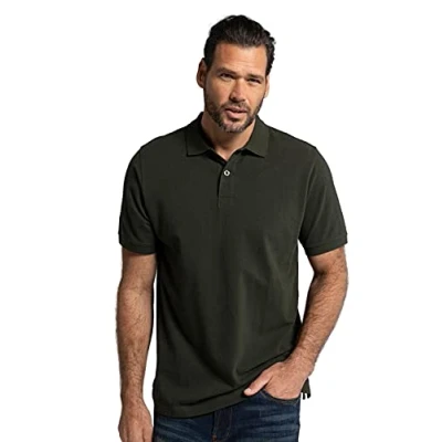 Obrázek JP 1880 Pánské velké velikosti Menswear L 8XL polotričko, Basic, poloviční rukáv, piqué, až 10XL 702560, tmavá olivová, 6XL
