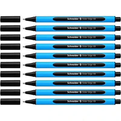 Obrázek Schneider 152201 Slider Edge XB kuličkové pero (tloušťka části: XB, vhodné pro dokumenty, trojhranné tužky) balení 10 ks černá