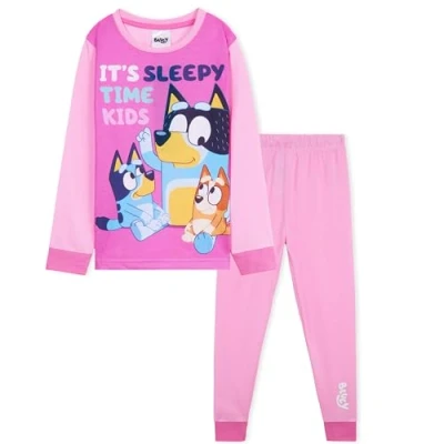 Obrázek BlueY Dívčí dlouhé pyžamo sada dárky pro děti, Růžová