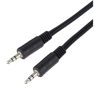 Obrázek PremiumCord Klinkenkabel 2m, Klinkenstecker 3,5mm, StereoJack Stecker auf Stecker, Aux Headset Audio Verbindungskabel, Für TV Handys MP3 HiFi, geschirmt, Farbe schwarz 2m