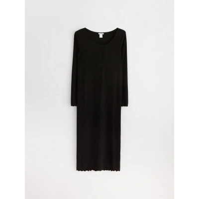 Obrázek Lindex MOM LONG Sleeved Pletené šaty, Ženy, Velikost: 44/46, Black