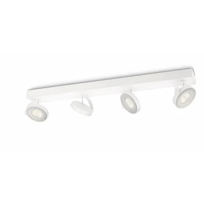 Obrázek Philips myLiving Clockwork LED 4 er Spotbalken Warm Glow (22 W), dimmbare Leuchte, energiesparende Raumbeleuchtung mit langer Nutzlebensdauer