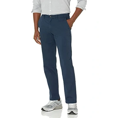 Obrázek Amazon Essentials Pánské ležérní strečové chino kalhoty s rovným střihem, námořnická modrá, 33W / 30 l