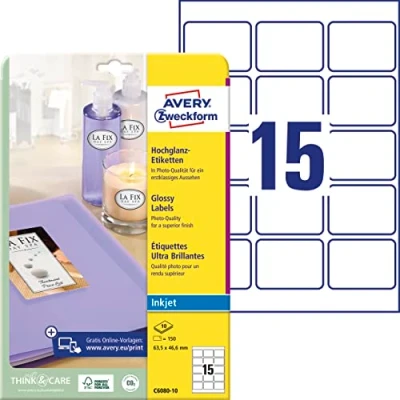 Obrázek AVERY Zweckform L4000 10 vstupní pásy (265 x 18 mm na DIN A4, potiskovatelné pásky, odolné proti vodě a roztržení, měkký materiál hladké okraje, 100 kontrolních pásů listů), bílé