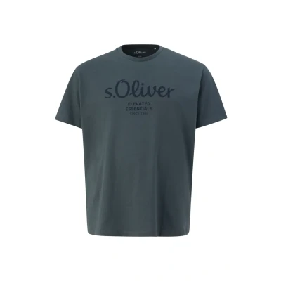 Obrázek s.Oliver MET LOGO Triko s potiskem, Muži, Velikost: 5XL, Schiefergrau