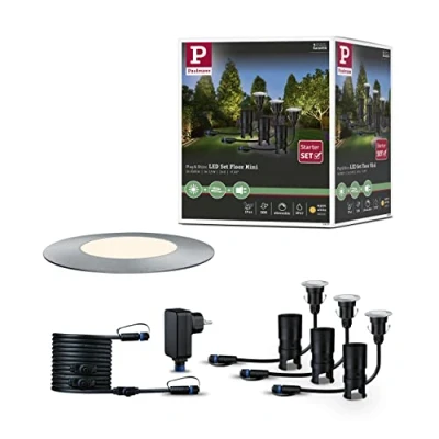 Obrázek Paulmann 93697 Plug &amp; Shine LED venkovní svítidlo Floor Mini 3dílná základní sada 3000 K 3 x 2,5 W 24 V vestavné podlahové osvětlení