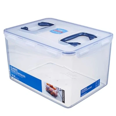 Obrázek Univerzální box od Lock &amp; Lock, úložný box, pravoúhlý, s rukojeťmi, průhledný plast, k dispozici v různých velikostech