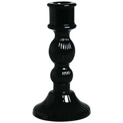 Obrázek Excelsa Scratch Kerzenhalter, Glas, 8 x 15 cm 8x15x8 Spruzzato Nero