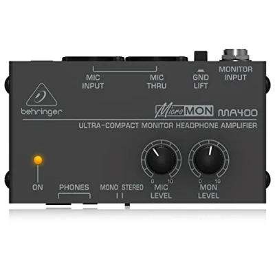 Obrázek Behringer MICROMON MA400 Ultrakompaktní zesilovač sluchátek na monitor