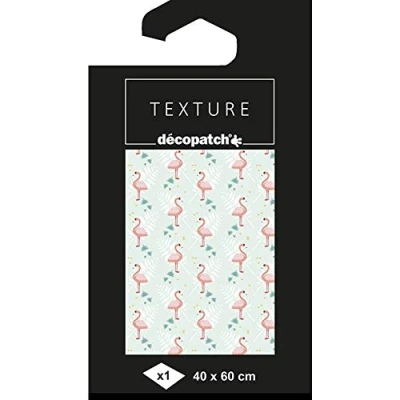 Obrázek Décopatch TD777C archový papír s motivy jedličky (40 x 60 cm, složené, efektem textury, ideální pro vaše lepenky, 1 kus bílé/šedé 40 cm